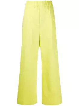 Брюки широкого кроя с эластичным поясом Jejia, желтый
