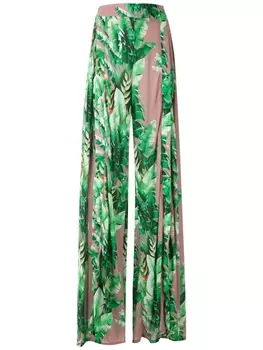 Брюки широкого кроя с принтом Amir Slama, мультиколор