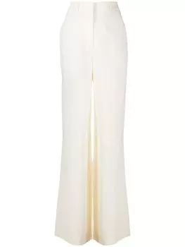 Брюки широкого кроя с завышенной талией Victoria Beckham, белый
