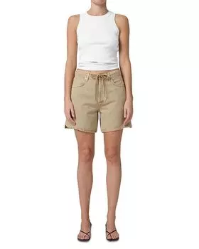 Брюки-шорты Brynn на завязках из денима Citizens of Humanity, коричневый/бежевый