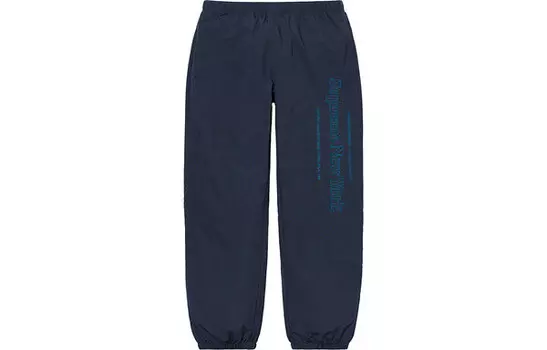Брюки side logo track pants 'navy' Supreme, синий