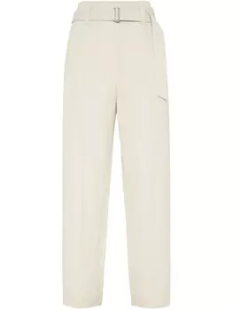 Брюки-сигареты Brunello Cucinelli Corset, нейтральный