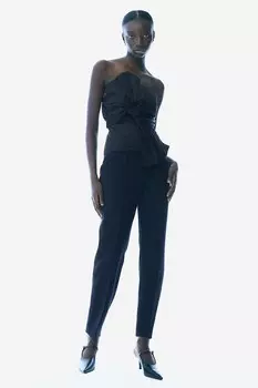 Брюки сигареты длиной до щиколотки H&M, синий