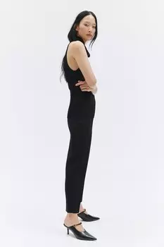 Брюки сигареты длиной до щиколотки H&M, черный