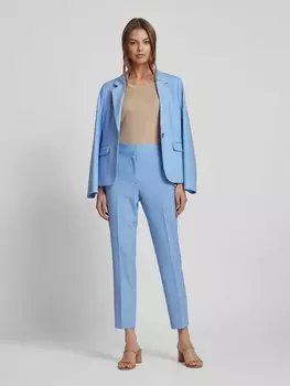Брюки-сигареты прямого кроя из вискозной смеси с эластичным поясом s.Oliver BLACK LABEL, светло-голубой