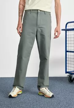 Брюки SINGLE KNEE PANT Carhartt WIP, цвет smoke green rinsed