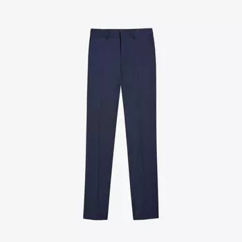 Брюки Sinjts узкого кроя из смесовой шерсти Ted Baker, темно-синий