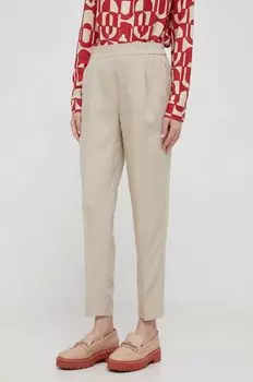 Брюки Сислей Sisley, бежевый