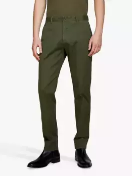 Брюки SISLEY Stretch Cotton Drill Chino, зеленый