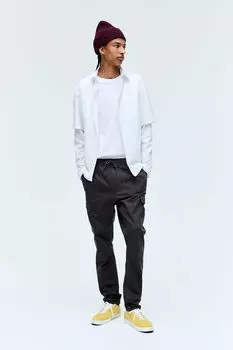 Брюки скинни-карго H&M, серый