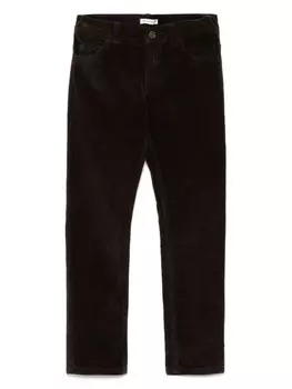 Брюки скинни с логотипом Dolce & Gabbana Kids, коричневый