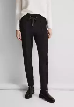 Брюки скинни STREET ONE на кулиске, черный