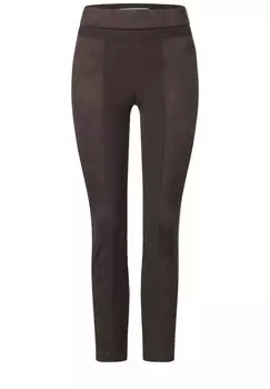 Брюки скинни Street One, темно коричневый