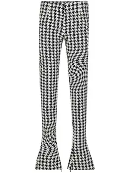 Брюки скинни в ломаную клетку Off-White, черный