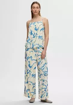 Брюки SLFFIORELLA WIDE Selected, кремовый