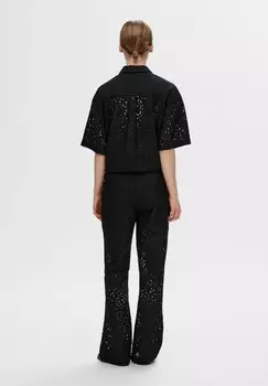 Брюки SLFKAROLA FLARED Selected Femme, черный