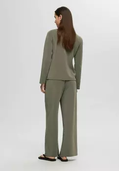 Брюки SLFTENNY Selected Femme, хаки