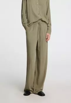 Брюки SLFVIVA GULIA LONG SUN PANT Selected Femme, оливковый