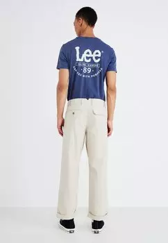 Брюки Slhloose Fold Up Trouser Selected, бежевый