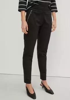Брюки SLIM CIGARETTE comma, цвет black