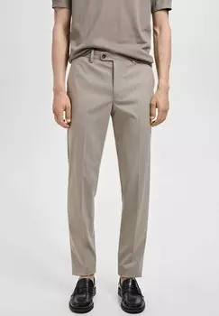 Брюки SLIM-FIT Mango, бежевый