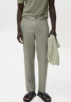 Брюки SLIM-FIT Mango, зеленый
