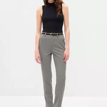 Брюки slim-fit средней посадки Gap, белый