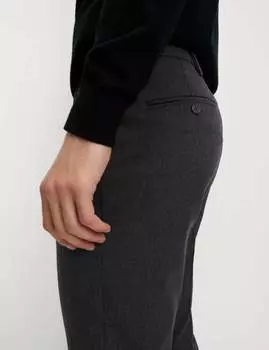 Брюки Slim Fit Twill Stretch Smart Marks & Spencer, угольный