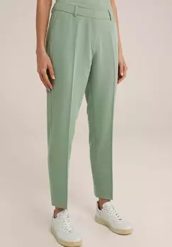 Брюки Slim Fit WE Fashion, зеленый