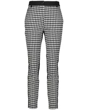 Брюки сливен приталенного кроя в клетку. Marc Cain, черный