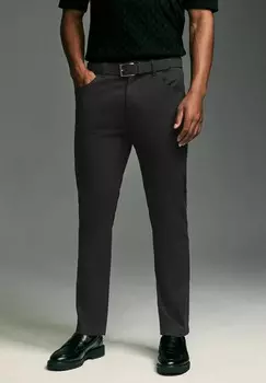 Брюки SMART BELTED STRETCH SLIM FIT Next, черный