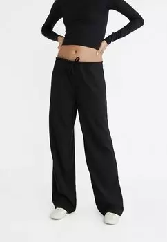 Брюки SMART DRAWSTRING Stradivarius, цвет black
