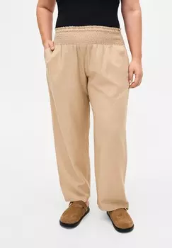 Брюки SMOCK Zizzi, бежевый