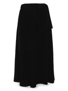 Брюки со сборками Yohji Yamamoto, черный