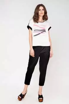 Брюки со шнуровкой Conquista, черный