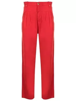 Брюки со складками Amap, красный
