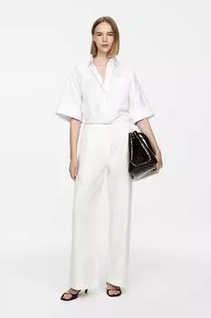 Брюки со складками Arket, белый