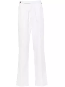Брюки со складками Boglioli, белый