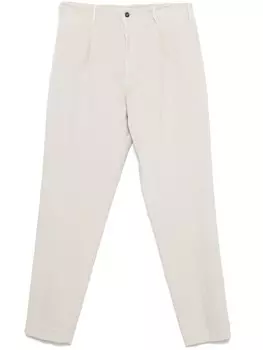 Брюки со складками Dell'oglio, нейтральный цвет