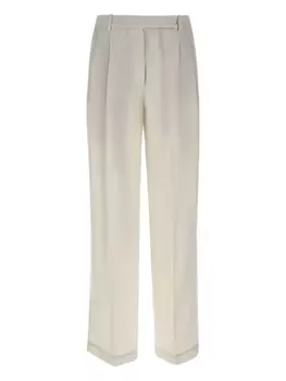 Брюки со складками Eleventy, белый