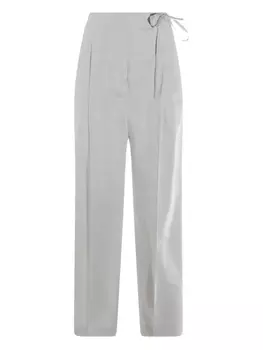 Брюки со складками Eleventy, серый