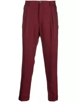 Брюки со складками ETRO, красный