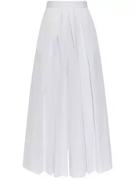 Брюки со складками Fabiana Filippi, белый