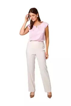 Брюки со складками HERMANN LANGE Collection, с эластичным поясом, цвет Sand