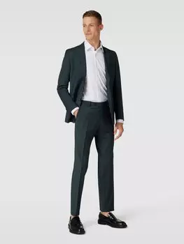 Брюки со складками и французскими карманами CG - Club of Gents, темно-зеленый