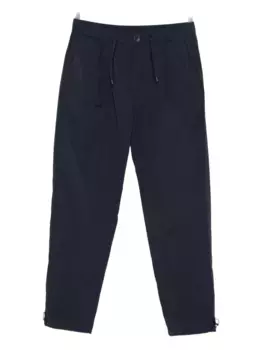 Брюки со складками и завязками Herno, синий