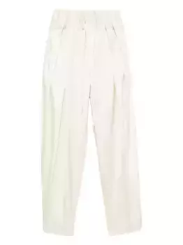 Брюки со складками и завязками JIL SANDER, нейтральный