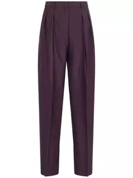 Брюки со складками Incotex, красный