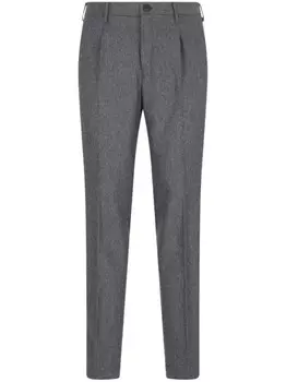 Брюки со складками Incotex, серый