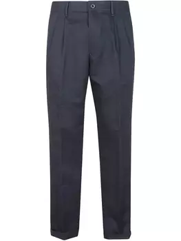 Брюки со складками Incotex, синий